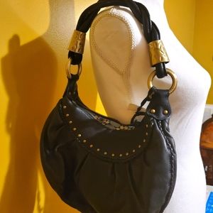 Franco Sarto Black Soft Leather Tote Purse (NWOT)